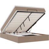  Otomanski krevet s madracem cappuccina 140x190cm umjetna koža | shoptok.hr