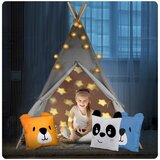 Nukido Teepee šator za djecu s svjetlima - sivi | shoptok.hr