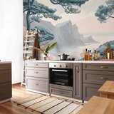  Foto tapeta - Mountainous Coast with Trees and Rocks in Light Pastel Blues 450x315 Vodootporna | shoptok.hr