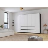 Rauch Möbel omara s klasičnimi vrati, siva, bela | Shoptok.si
