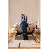 Bonami Selection Sivorjava oblazinjena zakonska postelja s prostorom za shranjevanje z letvenim dnom 160x200 cm Myra Bold – | Shoptok.si
