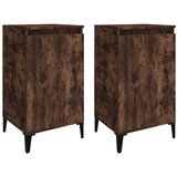 Maison Chic Dvo delni komplet Nočne omarice - Nočne mize dimljeni hrast 40x35x70 cm inženirski les, (21687145) Cene