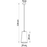 Keramička Sollux SL.0849 - Luster na sajli GULCAN 1xE27/15W/230V | Eponuda.com