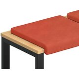 Jastučić za klupu 4 kom. Kord Crvena narančasta Dubina 35 cm - Crvena narančasta 4 | shoptok.hr