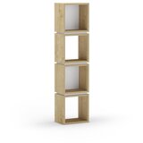 Marckeric Bijela/u prirodnoj boji biblioteka u dekoru hrasta 32x133 cm Lofty – | shoptok.hr