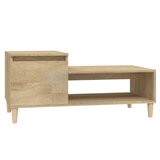 Maison Chic Klubska mizica - kavna mizica - Nizka mizica sonoma hrast 100x50x45 cm inženirski les, (21753018) Cene