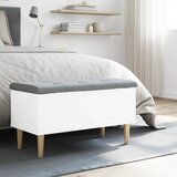  Klupa za pohranu bijela 82x42x46 cm od konstruiranog drva | shoptok.hr