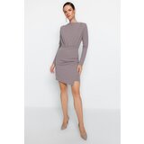 Trendyol Dress - Brown - Asymmetric Cene