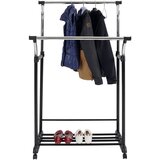 XXXL Mobilno Stojalo Za Obleke Swing 2, Črna, Krom | Shoptok.si