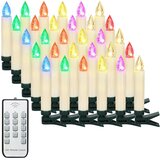 YUNSHENG Komplet 30 RGB LED božičnih svečk na baterije | Shoptok.si