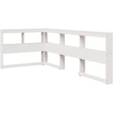  Polica za knjige uzglavlje L-oblika bijelo 90 cm borovine | shoptok.hr