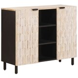  Kreveta Finš bijelog pranja 90 x 33 5 x 75 cm Čvrsto drvo manga | shoptok.hr