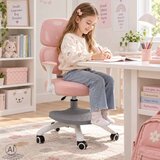  Dječja uredska stolica, ergonomska, okretna, podesiva, ružičasta | shoptok.hr