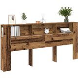  Glava kreveta s ormarićem Staro drvo 220 x 18,5 x 102,5 cm | Eponuda.com