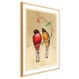  Plakat - Birds on a Branch 40x60 Zlatni okvir s margom | shoptok.hr