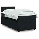 vidaXL spring krevet s madracem crni 90x200 cm baršunasti | shoptok.hr