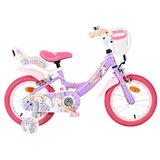 Volare dječji bicikl Unicorn 14″ ljubičaste boje, s dvije ručne kočnice | shoptok.hr