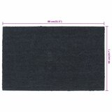  Otirači tamnosivi 50 x 80 cm čupavi od kokosovih vlakana | shoptok.hr