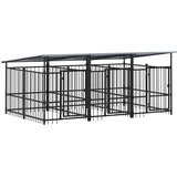  kavez za pse s krovom čelični 5,63 m² | Eponuda.com