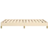  Okvir kreveta bez madraca krem 120 x 200 cm od tkanine | shoptok.hr