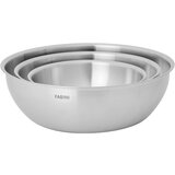 FABINI Zdjele u setu 3 kom od nehrđajućeg čelika u srebrnoj boji ø 25,5 cm Lucca 3.0 – | shoptok.hr