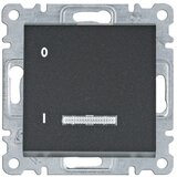 HAGER Prekidač kontrolni 1P 16A Lumina WL0613 crni Cijene