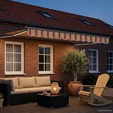Ručna zlačivna tenda s LED diodama Šareni 3 x 2 m | Shoptok.si