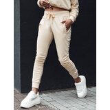 DStreet Spodnie dresowe damskie RELAX MODE kremowe | shoptok.hr