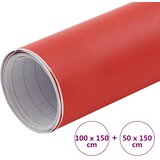  Folije za automobil 2 kom mat crvene 100 x 150 cm + 50 x 150 cm | shoptok.hr