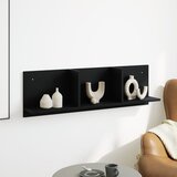  Zidni ormarić crni 100 x 16,5 x 30 cm od konstruiranog drva | shoptok.hr
