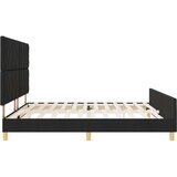 vidaXL Črna Postelja 200x200 cm iz Tkanine, (22049145) | Shoptok.si