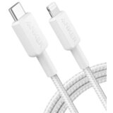 Anker 322 USB tip-C na Lightning kabl M/M 0.9m, 60W, pleteni, beli | Eponuda.com