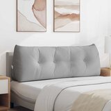  Jastuk za leđa Oblačnosiva 140 x 24 x 50 cm tkanina | shoptok.hr