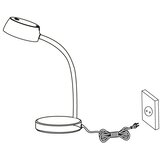 Eglo cabales stolna/1, led, 4,5w, 500lm, bijela/plastika | shoptok.hr