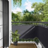  Balcony ekran Antracit 75 x 200 cm PU prekriveni oksford alu | shoptok.hr