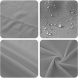  Tkanina za stol 5 kom. Svjetlosiva 90 x 90 cm Poliester | shoptok.hr