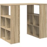vidaXL Kotna miza Sonoma hrast MDF Srednja | Shoptok.si