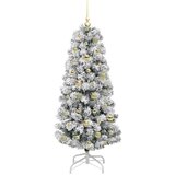  Umjetno božićno drvce s nogom Zelena i bijela 150 cm | shoptok.hr