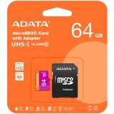 Adata micro sd card 64gb + sd adapter ausdx64guicl10-ra1class10 ( AD009 ) u