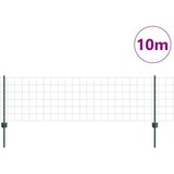 vidaXL Euro Ograda s 5 U stupova Zelena 0.6x10 m Čelik | shoptok.hr