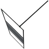 vidaXL Pregrada za tuš crna 80 x 195 cm s prozirnim staklom ESG | shoptok.hr
