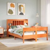  Krevet s regalom za knjige bez madraca 135 x 190 cm od borovine Cijene