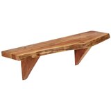  Zidne police od masivnog bagremovog drva 2 kom 60 x 20 x 18 cm | Eponuda.ba