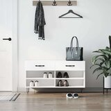 vidaXL klupa za cipele bijela 102 x 35 x 55 cm od konstruiranog drva | shoptok.hr