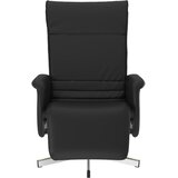  Naslonjač od umjetne kože s osloncem za noge crni | shoptok.hr