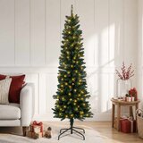  Umjetno vitko božićno drvce 120 cm 150 LED lampica Topla bijela | shoptok.hr