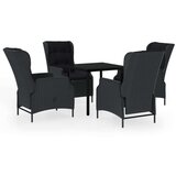  5-dijelni vrtni blagovaonski set tamnosivi | shoptok.hr