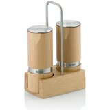 Kela SET ZA SOL I PAPAR SA STALKOM KAURI, 13x7x19cm BUKVA SVJETLOSMEĐA | shoptok.hr