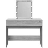 vidaXL Toaletna mizica z ogledalom siva sonoma 100x40x130 cm | Shoptok.si