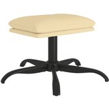 vidaXL Stolček za noge kremno bel 60x60x36 cm žamet, (20767122) | Shoptok.si